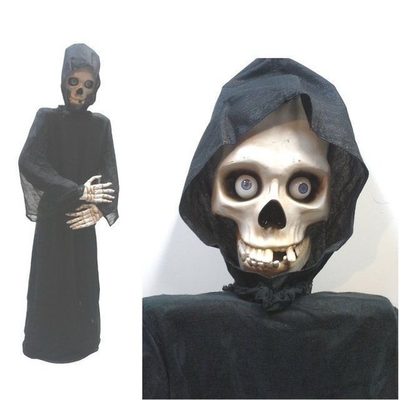 Vintage Life Size Halloween SkeletonPorch Decor Figure 5 Feet